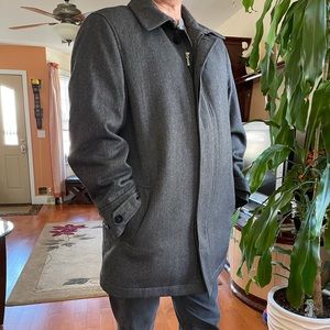 RAINFOREST men's wool coat size Large